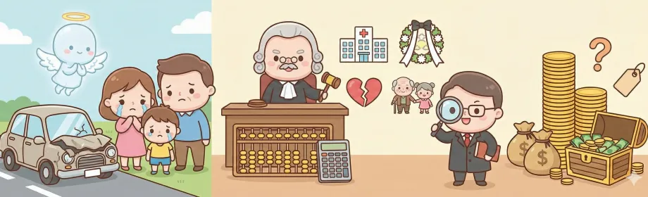 車禍過失致死賠償金額怎麼算？解析車禍死亡賠償計算方式與行情